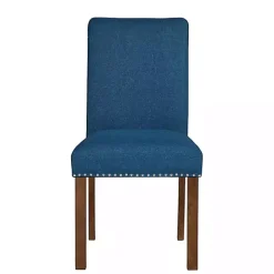 Clearance Kirklands Home Aubrey Navy Upholstered 2-pc. Dining Chair Set Blue
