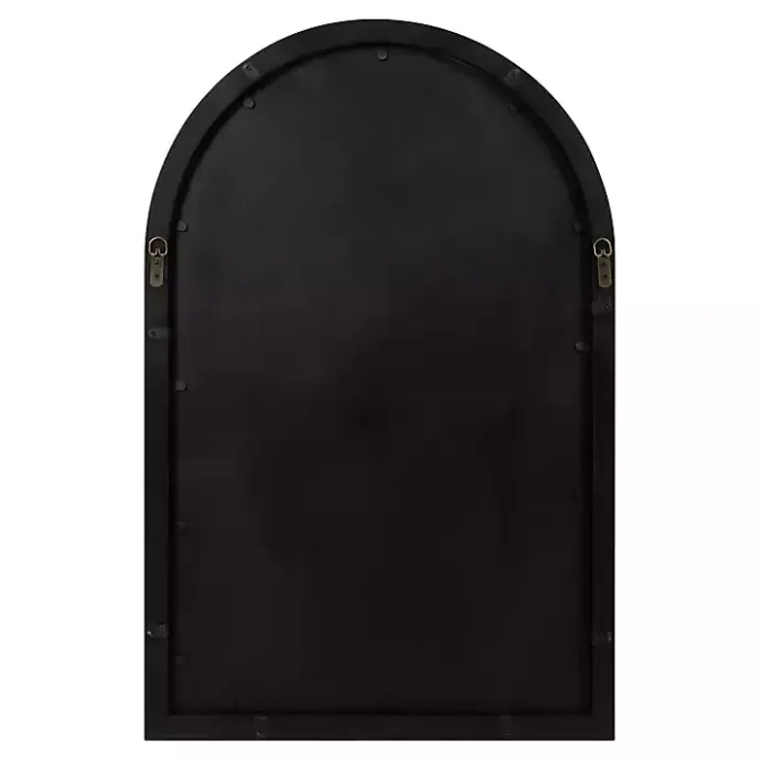 Clearance Kirklands Home Audubon Wood Arch Wall Mirror, 24x36 in. Black