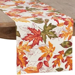 Sale Kirklands Home Autumn Foliage Outline Harvest Table Runner