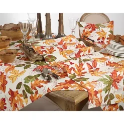 Sale Kirklands Home Autumn Foliage Outline Harvest Table Runner