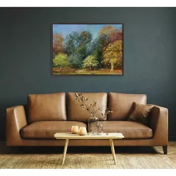 New Kirklands Home Autumn Forest Day Framed Canvas Art Print Multi
