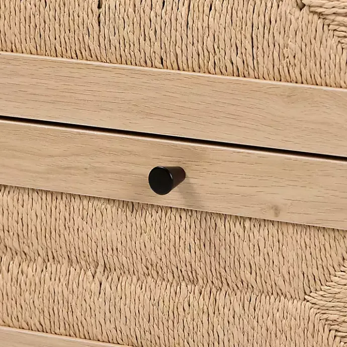 Kirklands Home Ava Light 3-Drawer Cabinet Brown