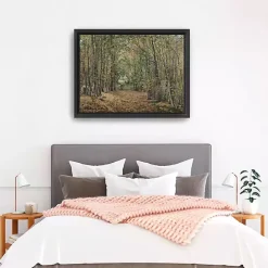Kirklands Home Avenue In The Parc De Marly Framed Canvas Print