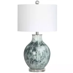 Outlet Kirklands Home Azure Blue Ocean Table Lamp White