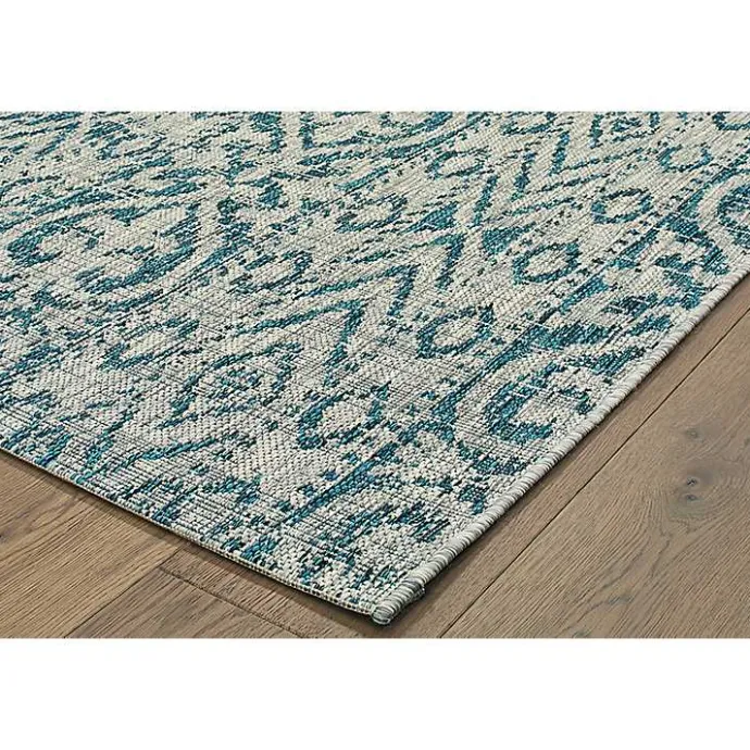 Sale Kirklands Home Azure Terrace Sun Shower Outdoor Area Rug, 7x9