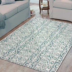 Sale Kirklands Home Azure Terrace Sun Shower Outdoor Area Rug, 7x9