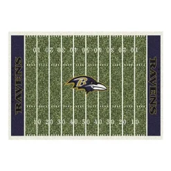 New Kirklands Home Baltimore Ravens Home Field Area Rug, 6x8