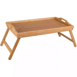 Kirklands Home Bamboo Folding Tray Tan