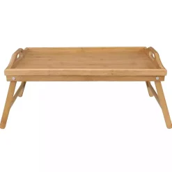 Kirklands Home Bamboo Folding Tray Tan