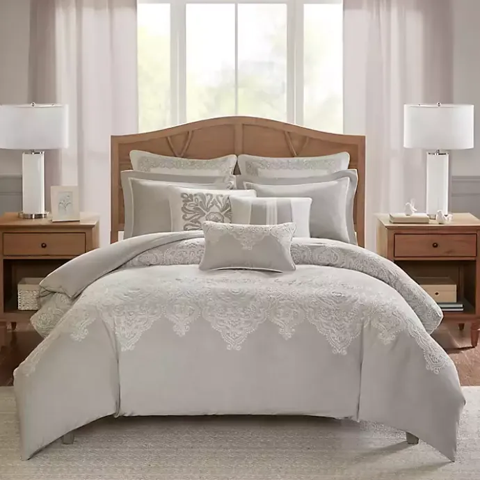 Kirklands Home Barely There 9-pc. King Comforter Set Gray