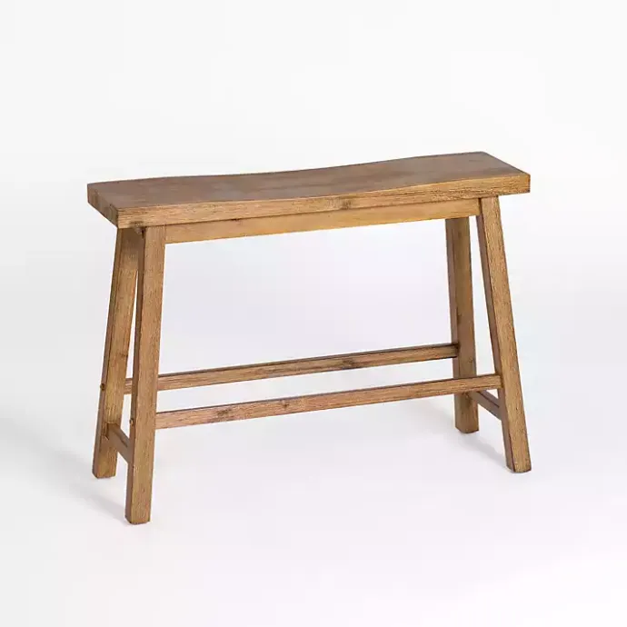 Best Kirklands Home Barnwood Wire Brush Sonoma Counter Bench Brown