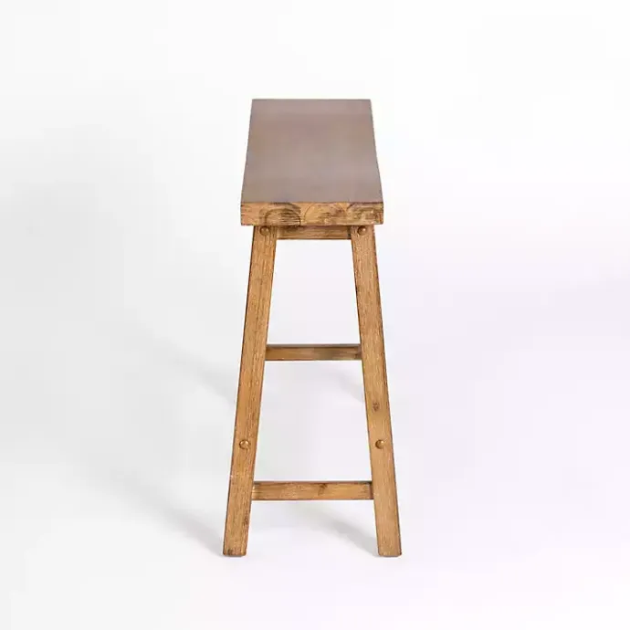 Best Kirklands Home Barnwood Wire Brush Sonoma Counter Bench Brown