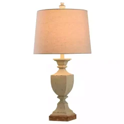 New Kirklands Home Basilica Sky Farmhouse Table Lamp Tan