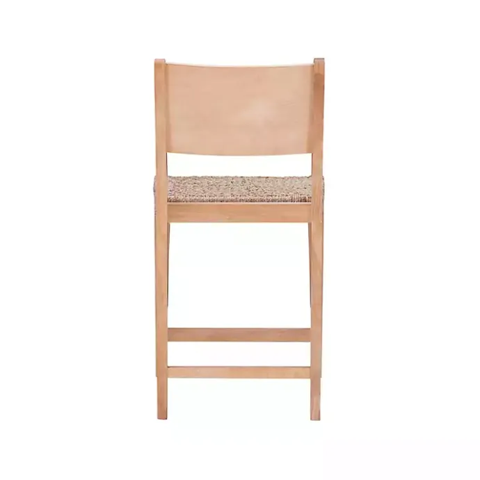 Best Kirklands Home Basketweave Seat Counter Stools, Set of 2 Tan