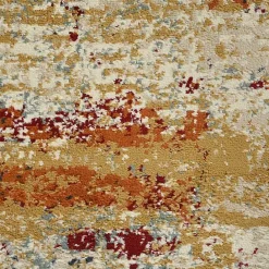 Best Kirklands Home Bastia Ivory Orange Area Rug, 5x7 Multi