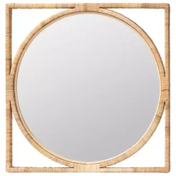 Discount Kirklands Home Bayan Natural Rattan Wall Mirror