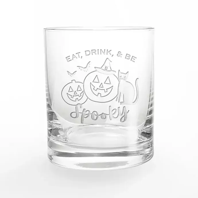 Hot Kirklands Home Be Spooky Halloween Whiskey Glasses, Set of 2 Clear