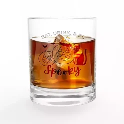Hot Kirklands Home Be Spooky Halloween Whiskey Glasses, Set of 2 Clear