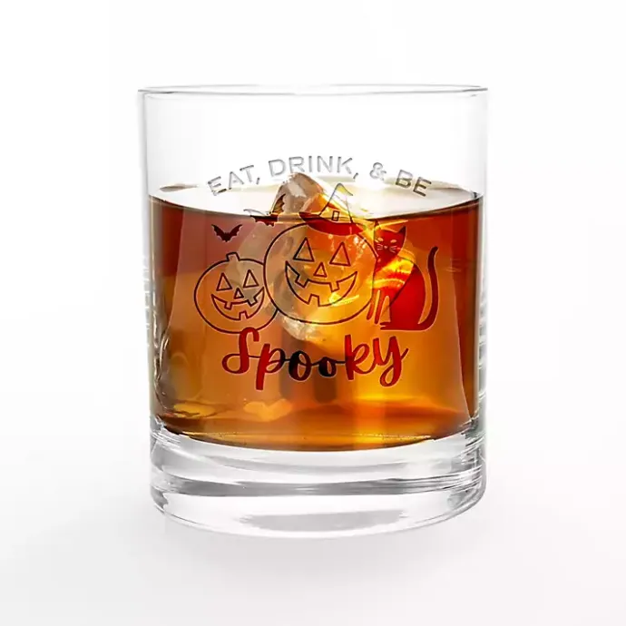 Hot Kirklands Home Be Spooky Halloween Whiskey Glasses, Set of 2 Clear