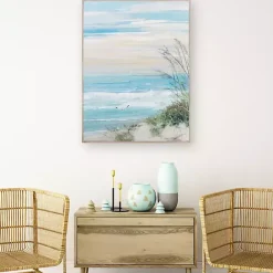 Outlet Kirklands Home Beach at Dusk Framed Art Print by Sally Swatland Blue
