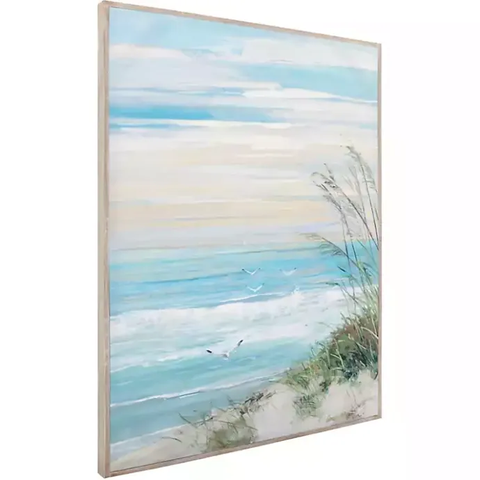 Outlet Kirklands Home Beach at Dusk Framed Art Print by Sally Swatland Blue