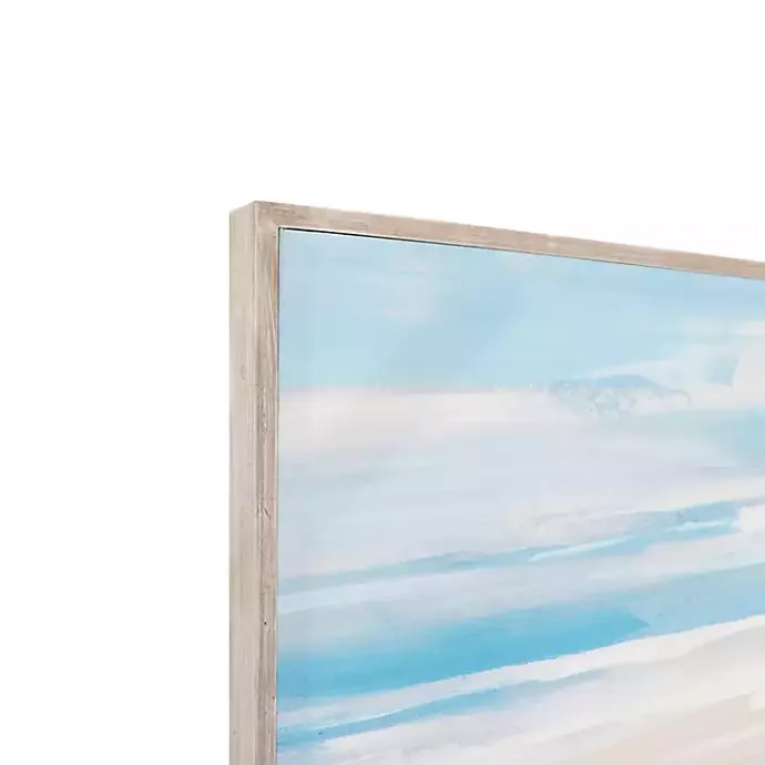 Outlet Kirklands Home Beach at Dusk Framed Art Print by Sally Swatland Blue