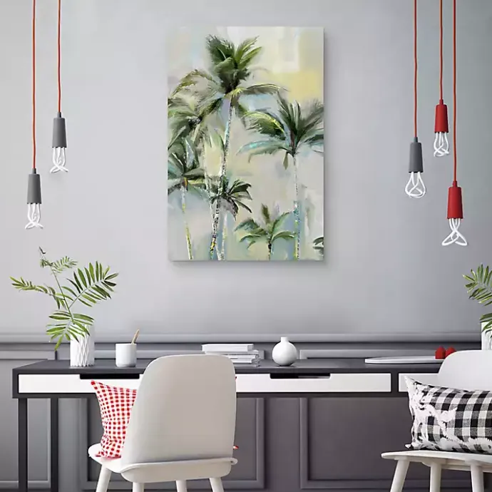 Hot Kirklands Home Beach Breeze Canvas Art Print, 24x36 in. Green