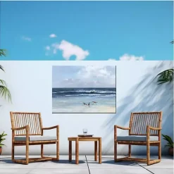 Hot Kirklands Home Beach Combers Outdoor Canvas Art Print Blue