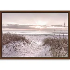 Kirklands Home Beach Morning Blessing Framed Canvas Art Print