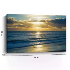 Hot Kirklands Home Beach Sunset Surfers Canvas Art Print