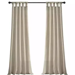 Best Kirklands Home Beige Burlap Knotted Curtain Panel Set, 108 in. Tan