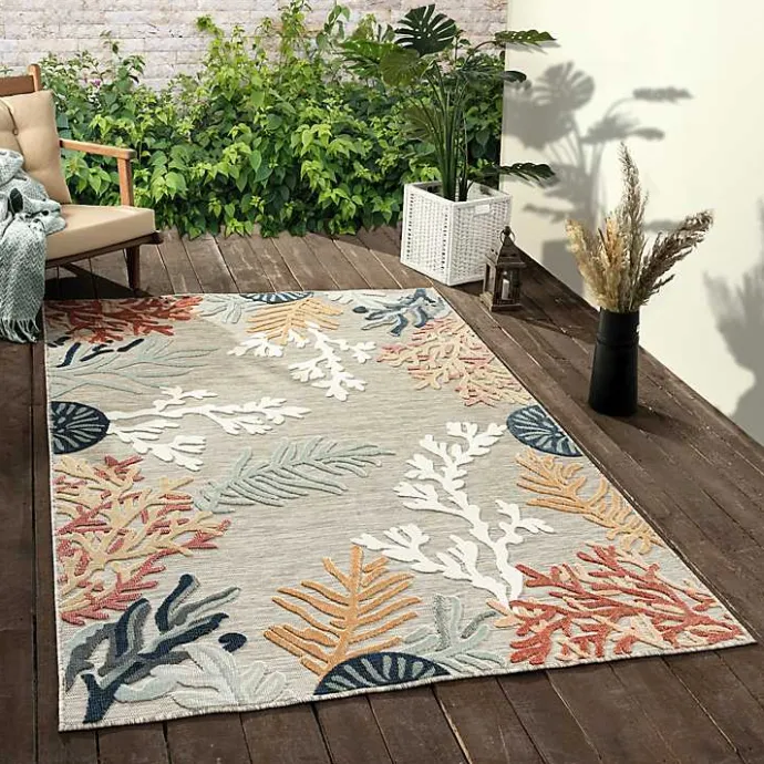Online Kirklands Home Beige Coral Reef Area Rug, 5x7 Tan