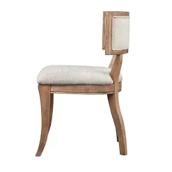 Outlet Kirklands Home Beige Curved Back Dining Chairs, Set of 2 White