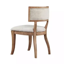 Outlet Kirklands Home Beige Curved Back Dining Chairs, Set of 2 White