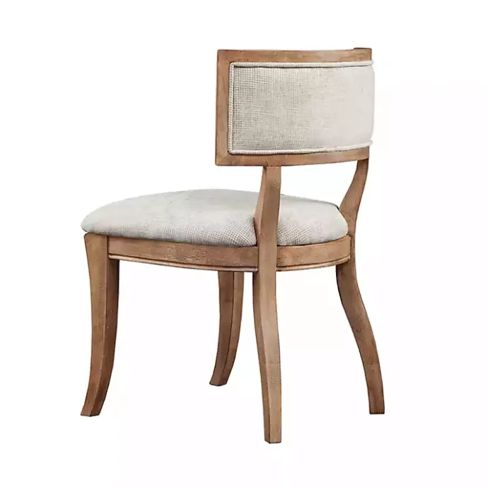 Outlet Kirklands Home Beige Curved Back Dining Chairs, Set of 2 White