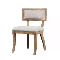 Outlet Kirklands Home Beige Curved Back Dining Chairs, Set of 2 White