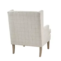 Discount Kirklands Home Beige Decker Martha Stewart Accent Chair Brown