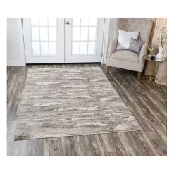 Clearance Kirklands Home Beige Edward Abstract Area Rug, 5x7