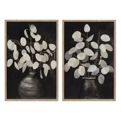 New Kirklands Home Beige Eucalyptus Framed Art Prints