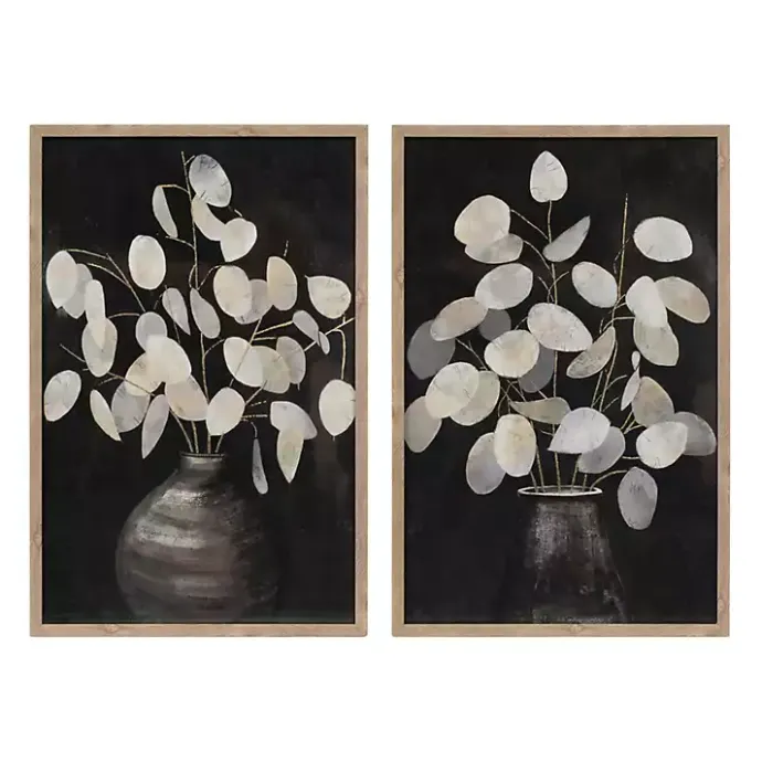 New Kirklands Home Beige Eucalyptus Framed Art Prints