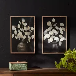 New Kirklands Home Beige Eucalyptus Framed Art Prints