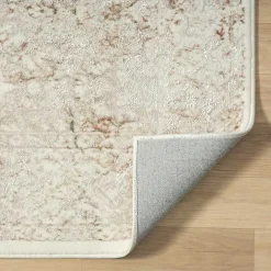 Best Kirklands Home Beige Faded Damask Area Rug, 5x7 Tan