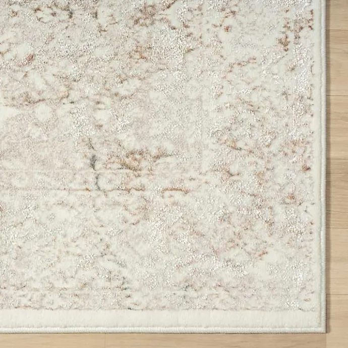 Outlet Kirklands Home Beige Faded Damask Area Rug, 7x9 Tan