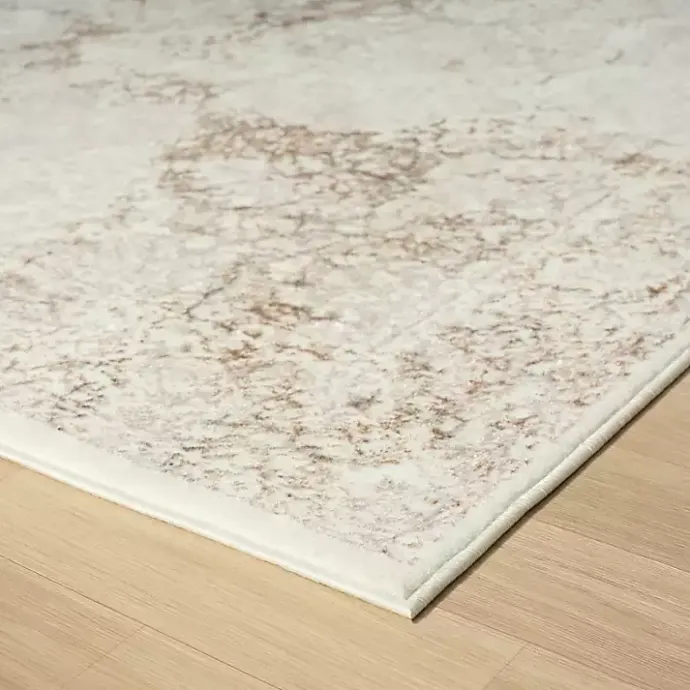 Outlet Kirklands Home Beige Faded Damask Area Rug, 7x9 Tan