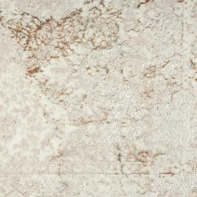 Outlet Kirklands Home Beige Faded Damask Area Rug, 7x9 Tan
