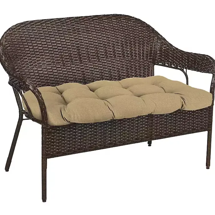 Online Kirklands Home Beige French Edge 3-pc. Outdoor Wicker Cushion Set Tan