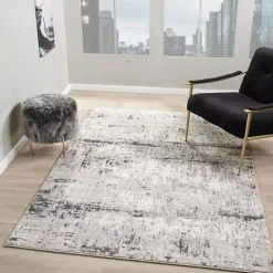 New Kirklands Home Beige Gray Indoor Area Rug, 5x7