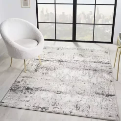 New Kirklands Home Beige Gray Indoor Area Rug, 5x7