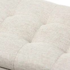 Sale Kirklands Home Beige Grid-Tufted Contemporary Storage Bench Tan