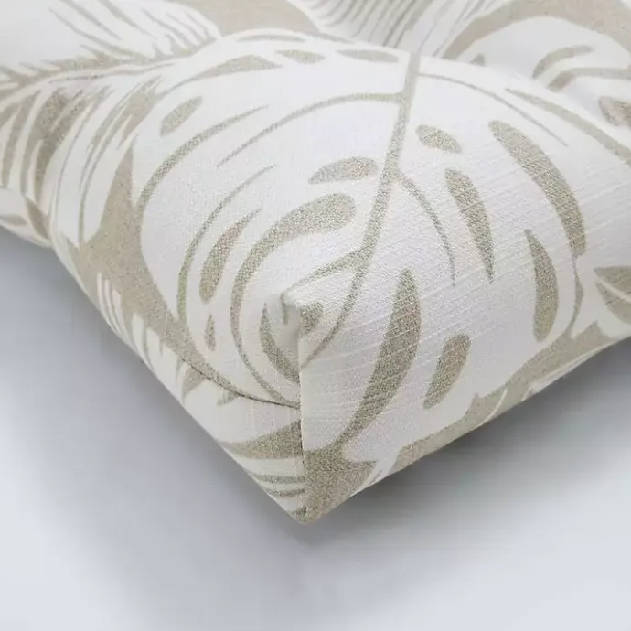 Hot Kirklands Home Beige Leaves Tufted 2-pc. Outdoor Cushions